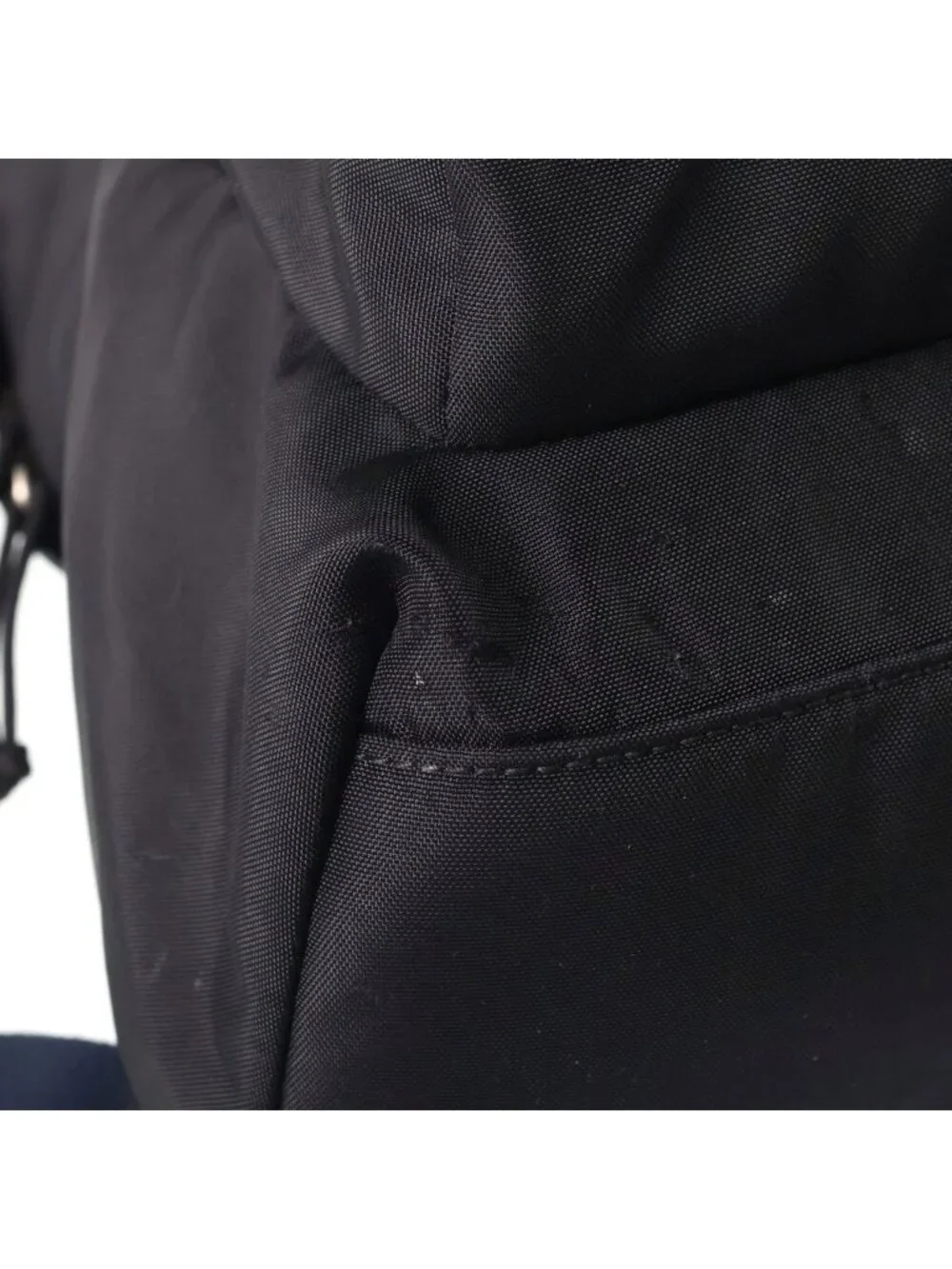 Balenciaga Logo Embroidery Nylon Backpack Black